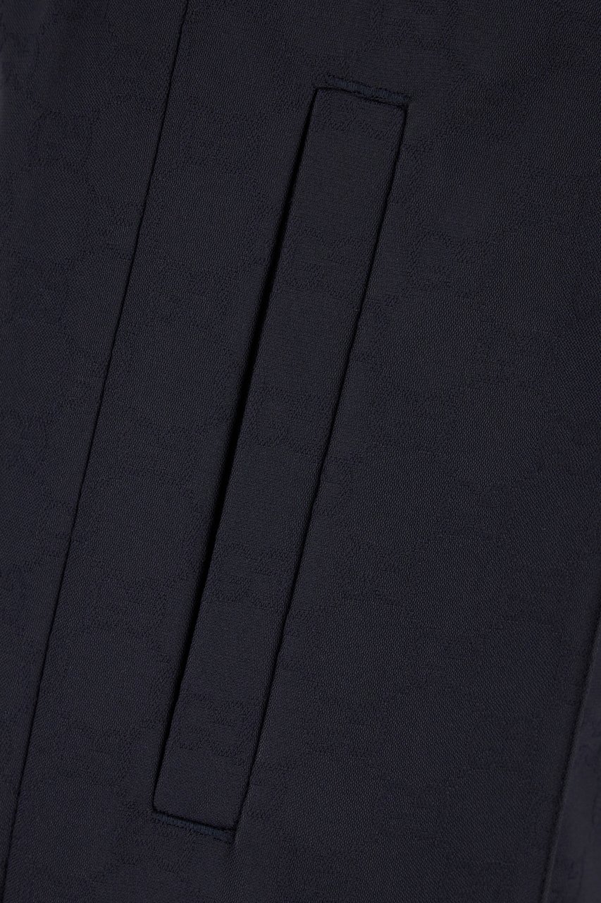 Gucci Gucci Navy blue polyester pants Blauw