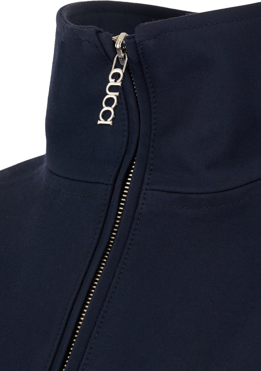 Gucci Gucci Navy blue wool blend jacket Blauw