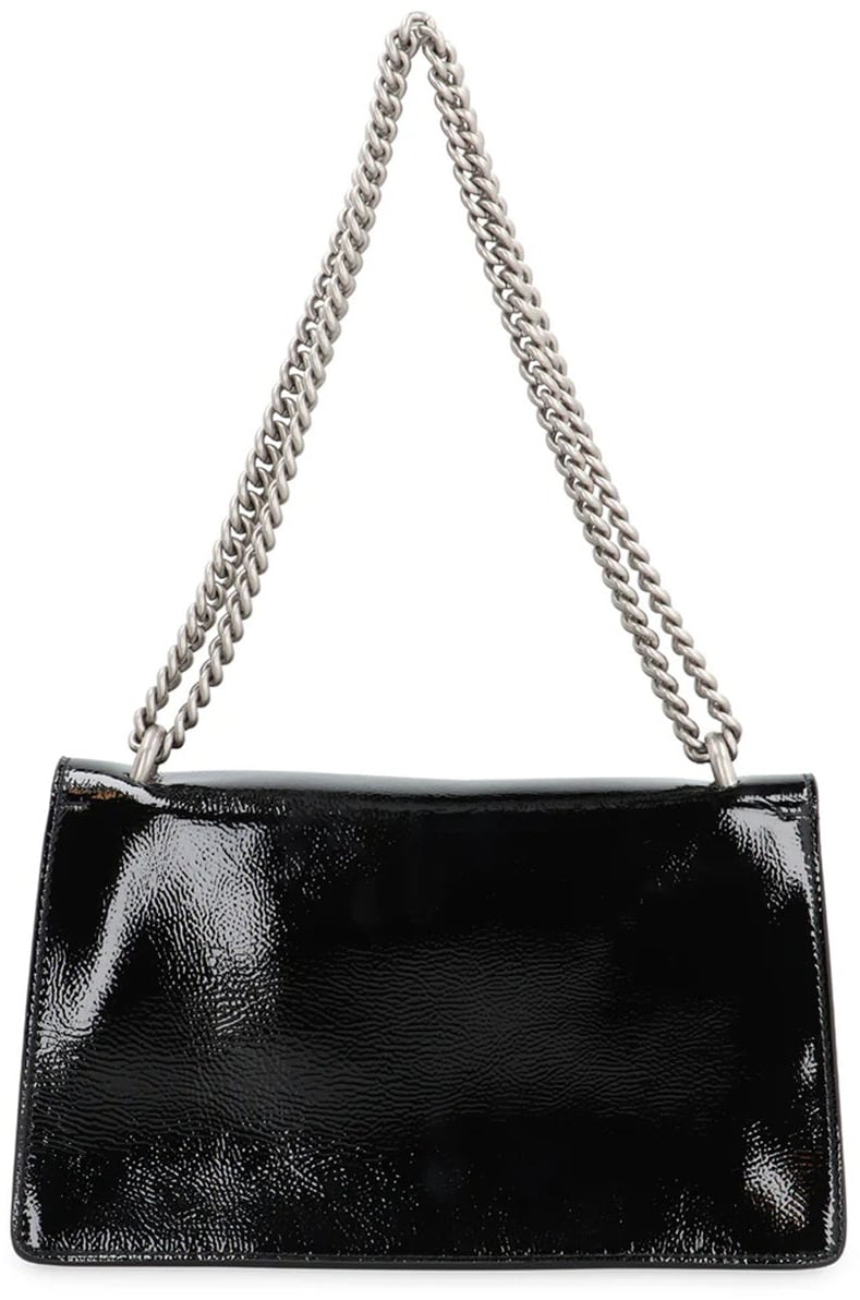 Gucci Gucci Dionysus Leather Crossbody Bag Zwart