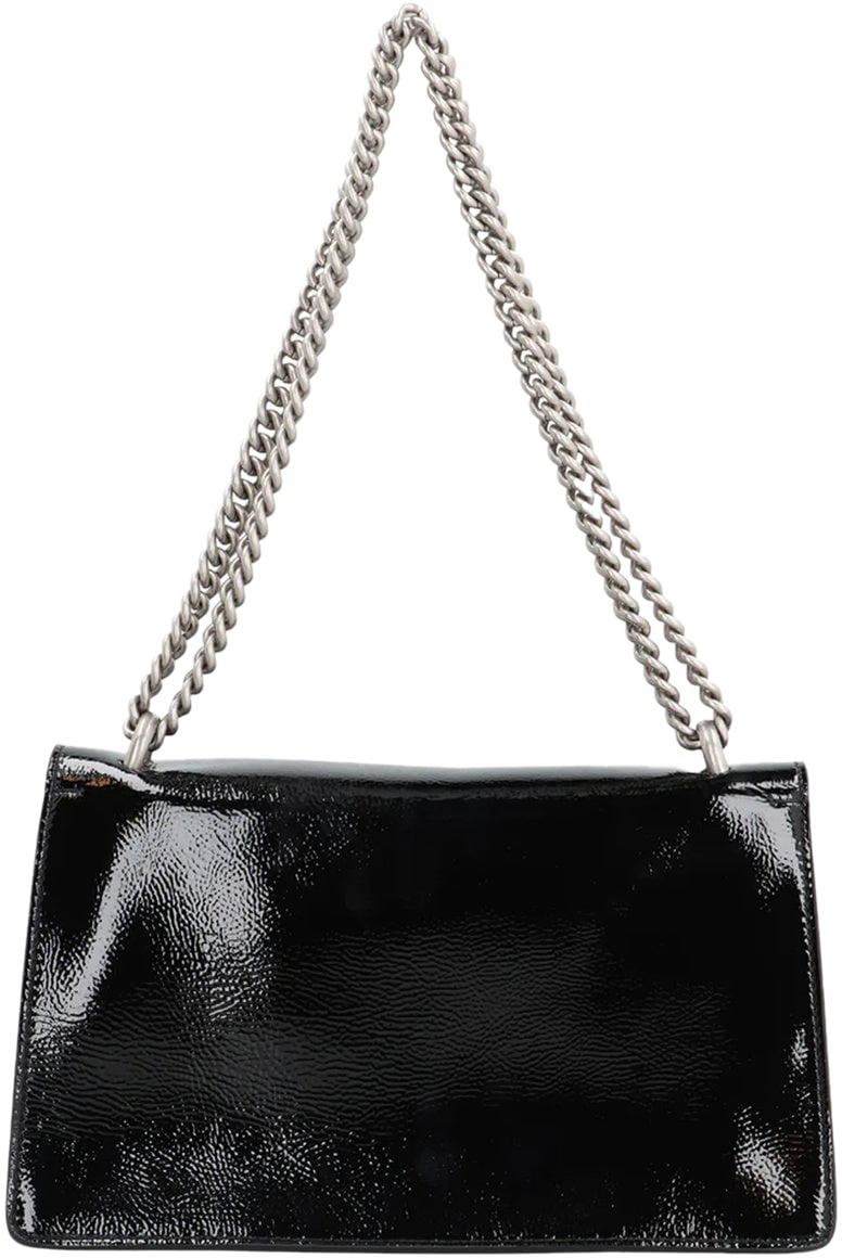 Gucci Gucci Dionysus Leather Crossbody Bag Zwart