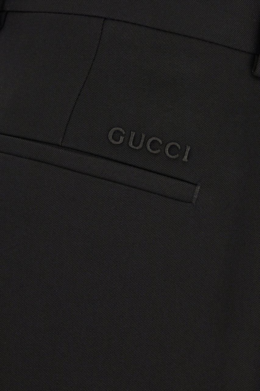 Gucci Gucci Black wool pants Zwart