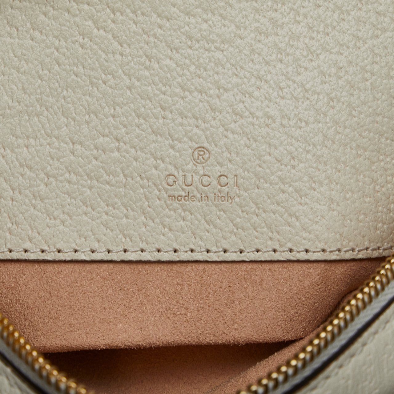 Gucci Mini Leather Round Ophidia Backpack Wit