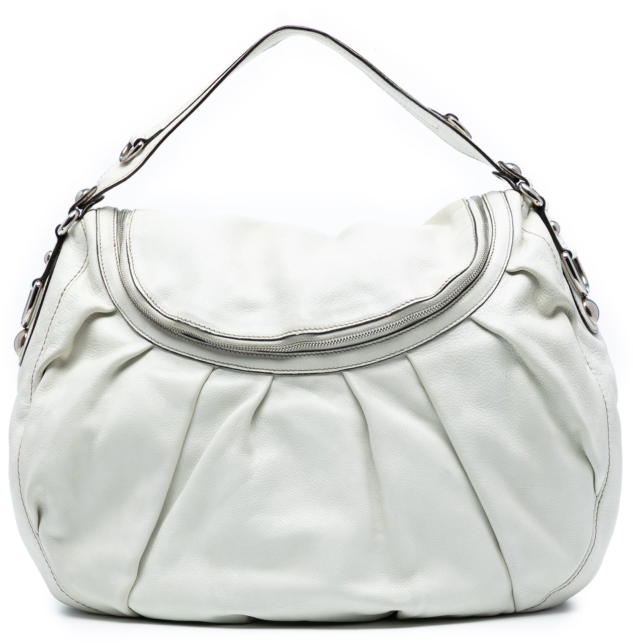 Gucci Medium Pebbled Calfskin Icon Bit Satchel Wit