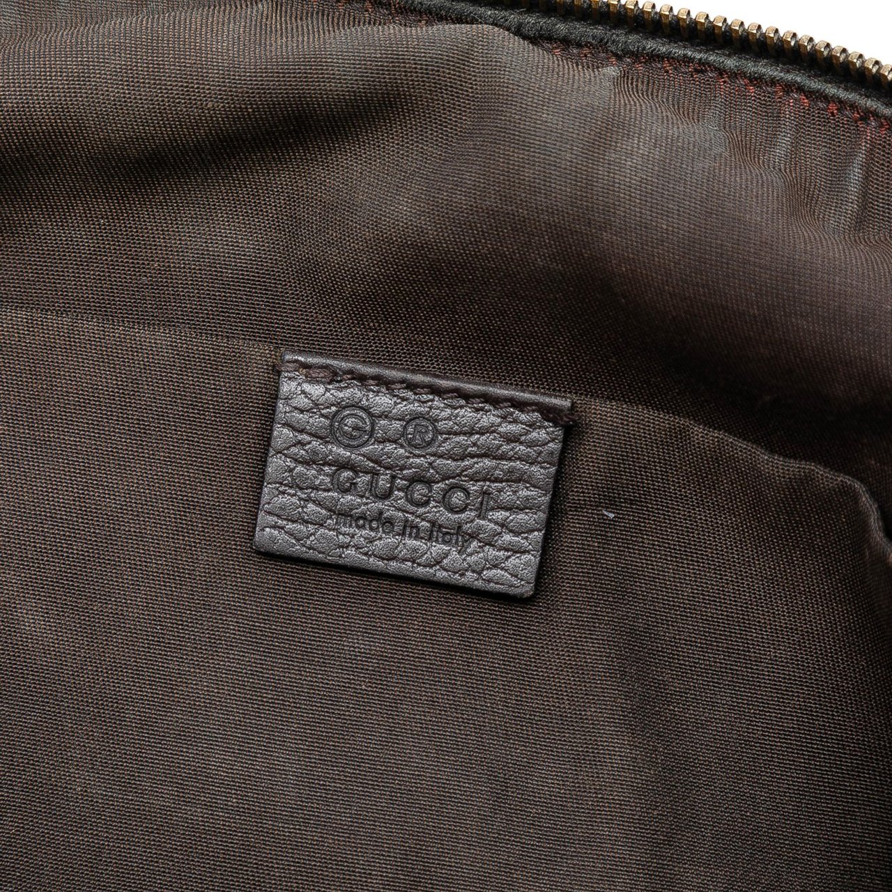 Gucci Mini Leather Web Dome Satchel Bruin