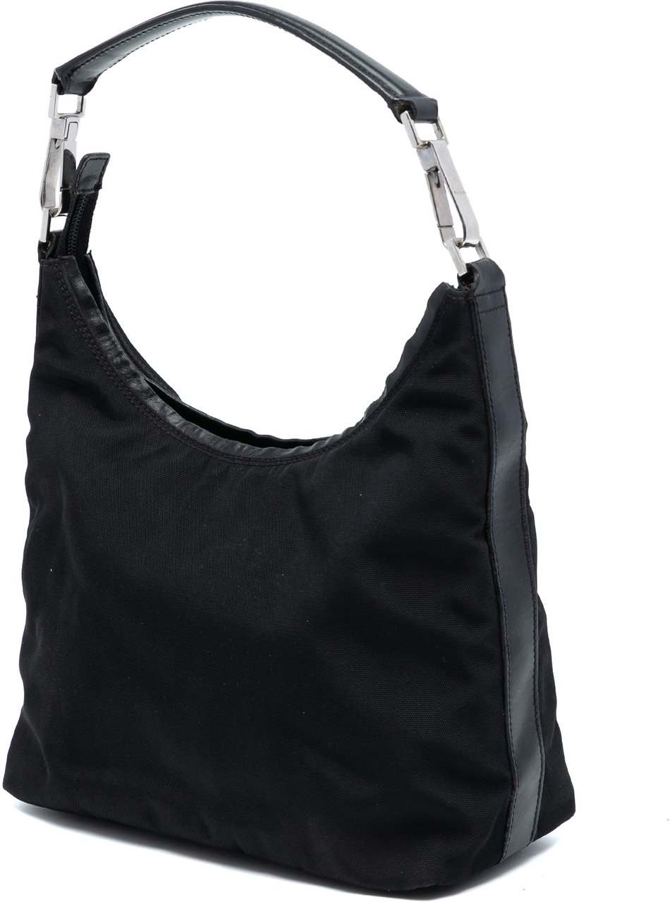 Gucci Nylon Shoulder Bag Zwart