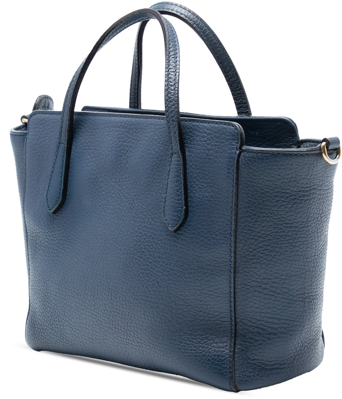 Gucci Mini Leather Swing Satchel Blauw