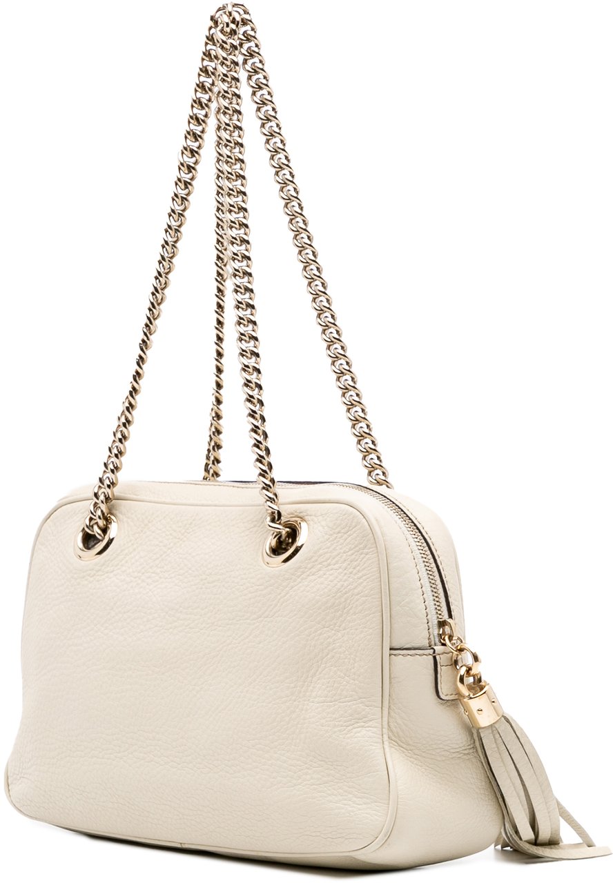 Gucci Leather Soho Chain Zip Shoulder Bag Wit