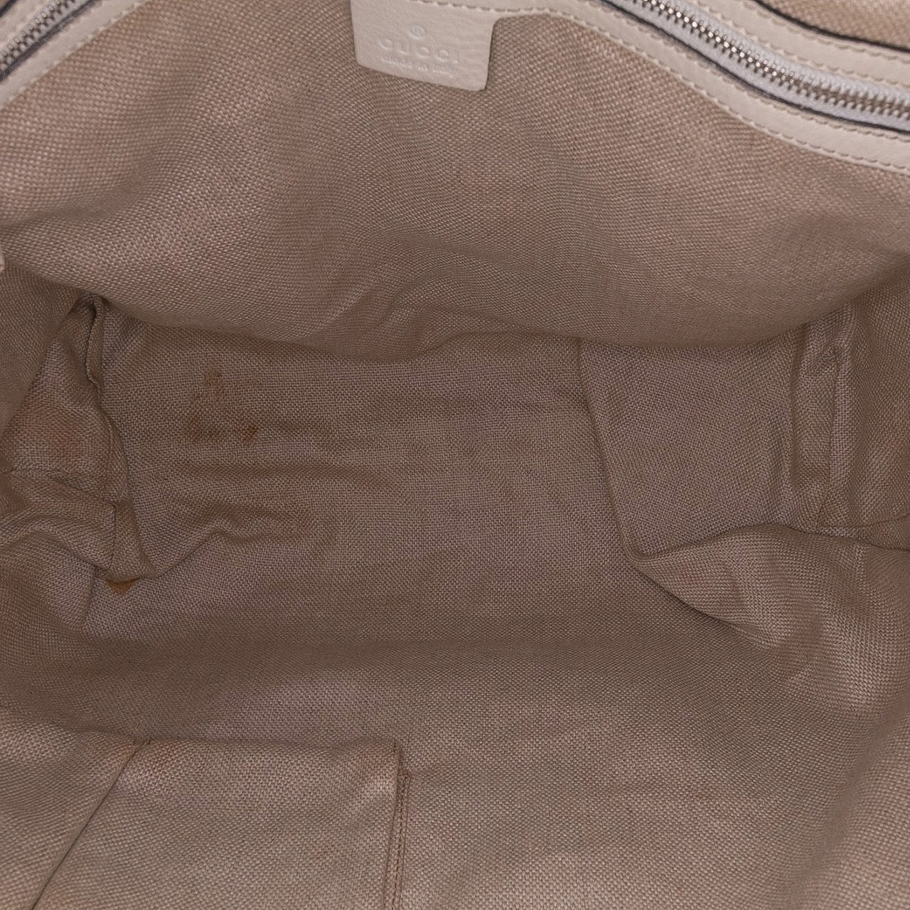 Gucci Medium GG Canvas Icon Bit Tote Bruin