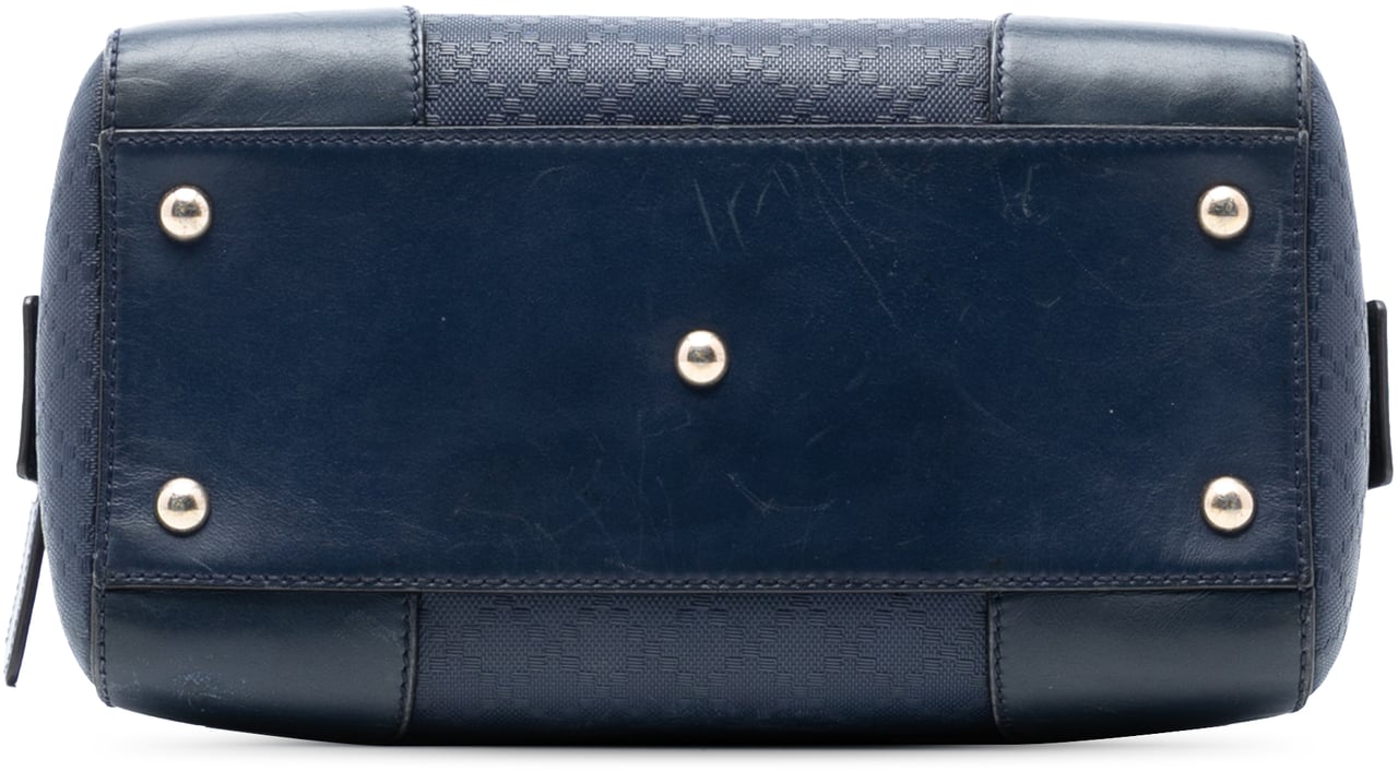 Gucci Diamante Leather Boston Bag Blauw