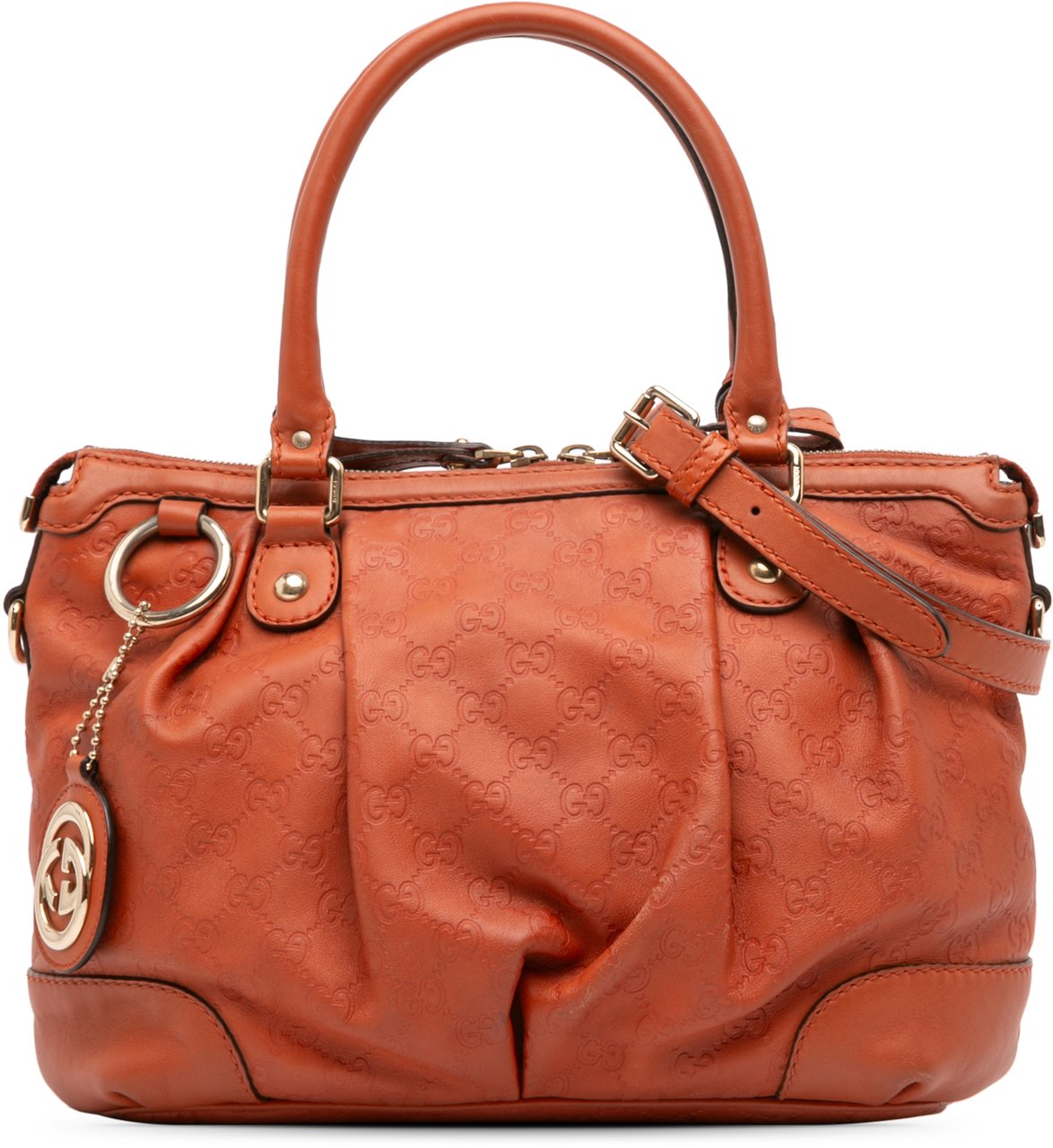 Gucci Guccissima Sukey Satchel Oranje