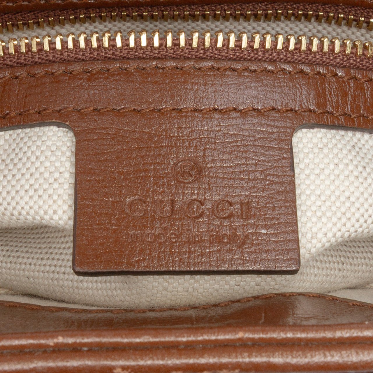 Gucci Small GG Supreme Web Geometric Jackie 1961 Crossbody Bruin