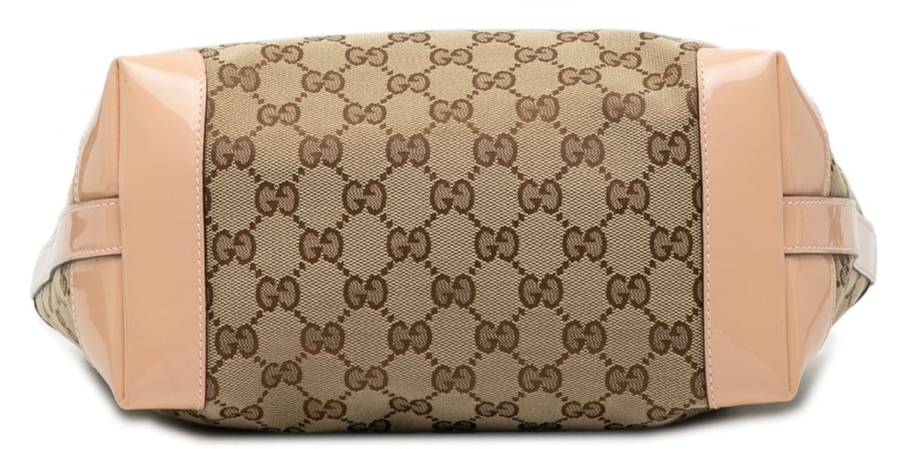 Gucci GG Canvas Bamboo Childrens Tote Bruin