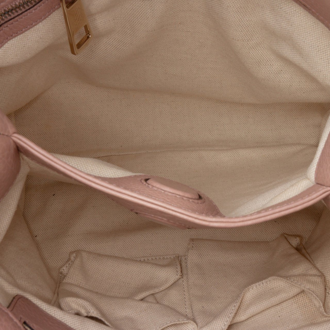 Gucci Small Calfskin Bamboo Shopper Satchel Roze