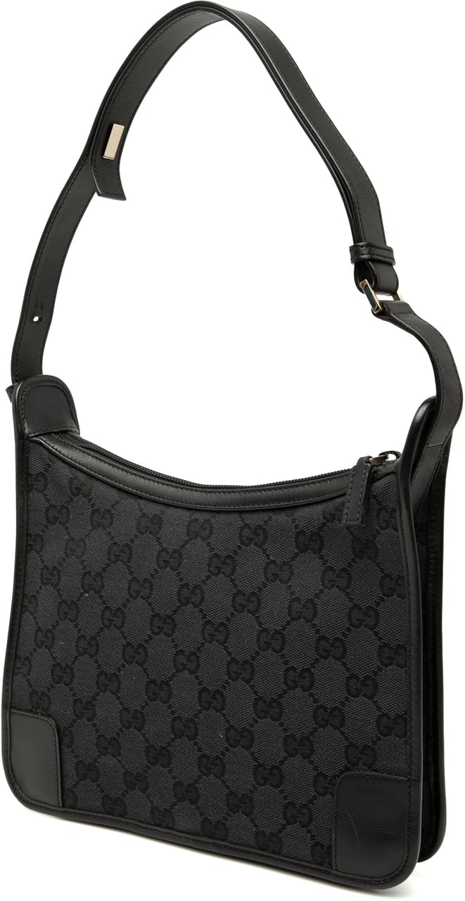 Gucci GG Canvas Shoulder Bag Zwart