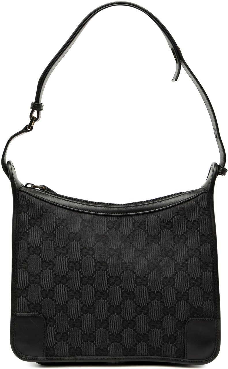 Gucci GG Canvas Shoulder Bag Zwart