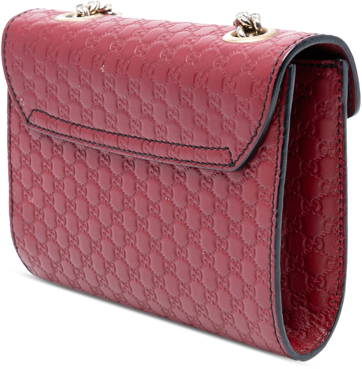 Gucci Mini Microguccissima Emily Crossbody Rood