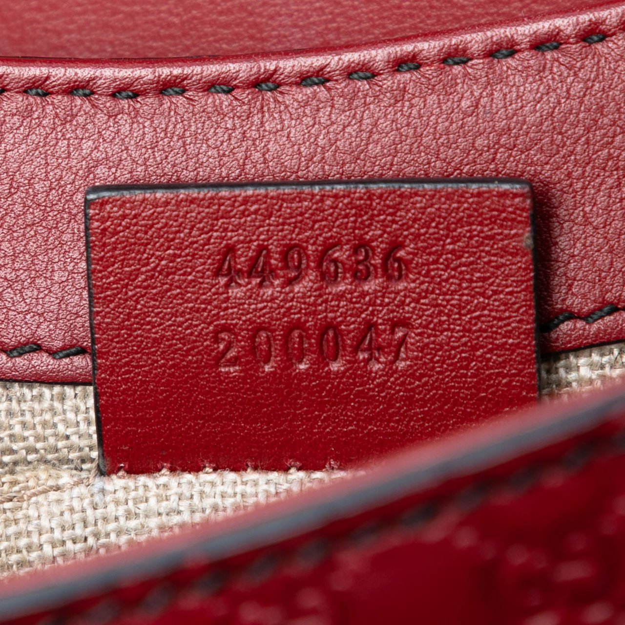 Gucci Mini Microguccissima Emily Crossbody Rood