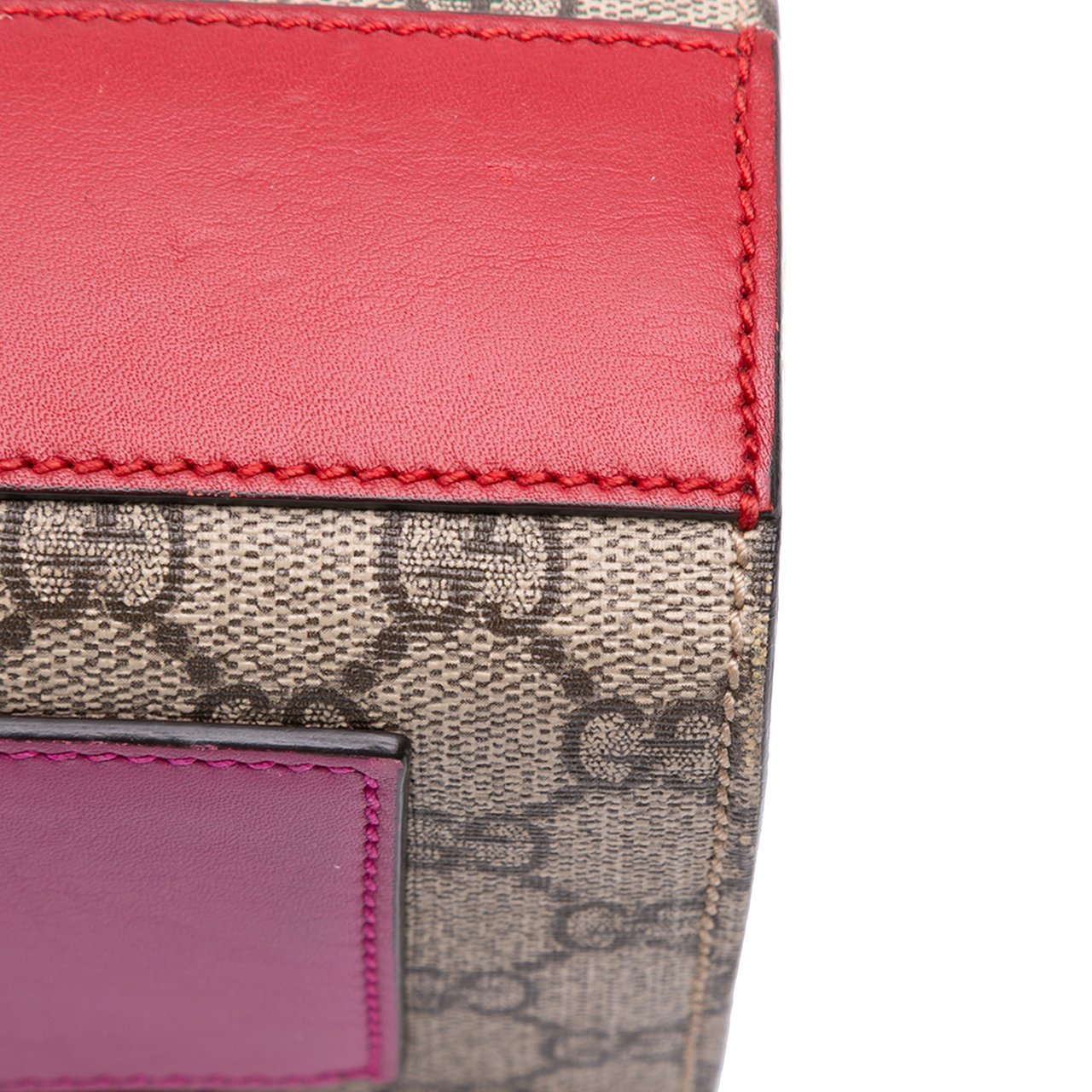Gucci Small GG Supreme Padlock Crossbody Bruin