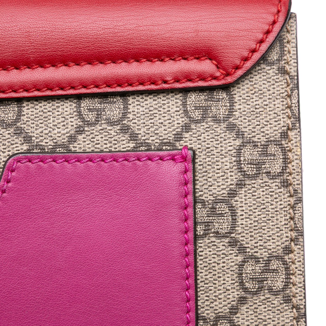 Gucci Small GG Supreme Padlock Crossbody Bruin