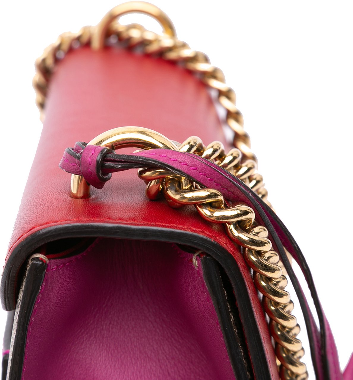 Gucci Small GG Supreme Padlock Crossbody Bruin