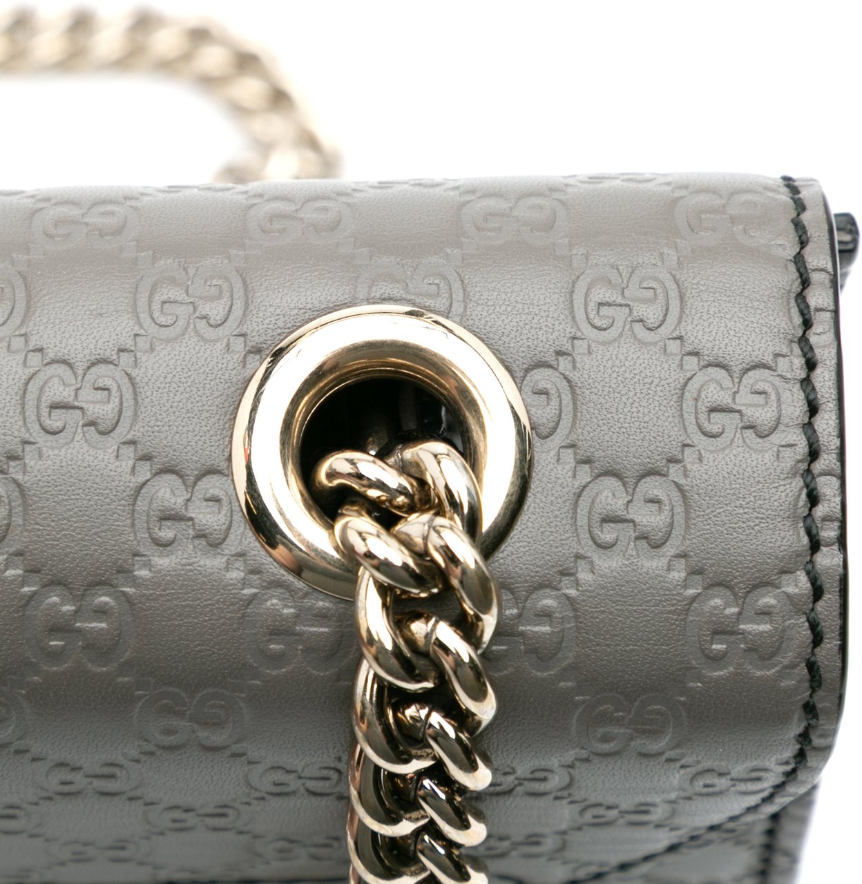 Gucci Mini Microguccissima Emily Crossbody Grijs
