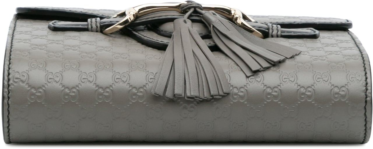 Gucci Mini Microguccissima Emily Crossbody Grijs