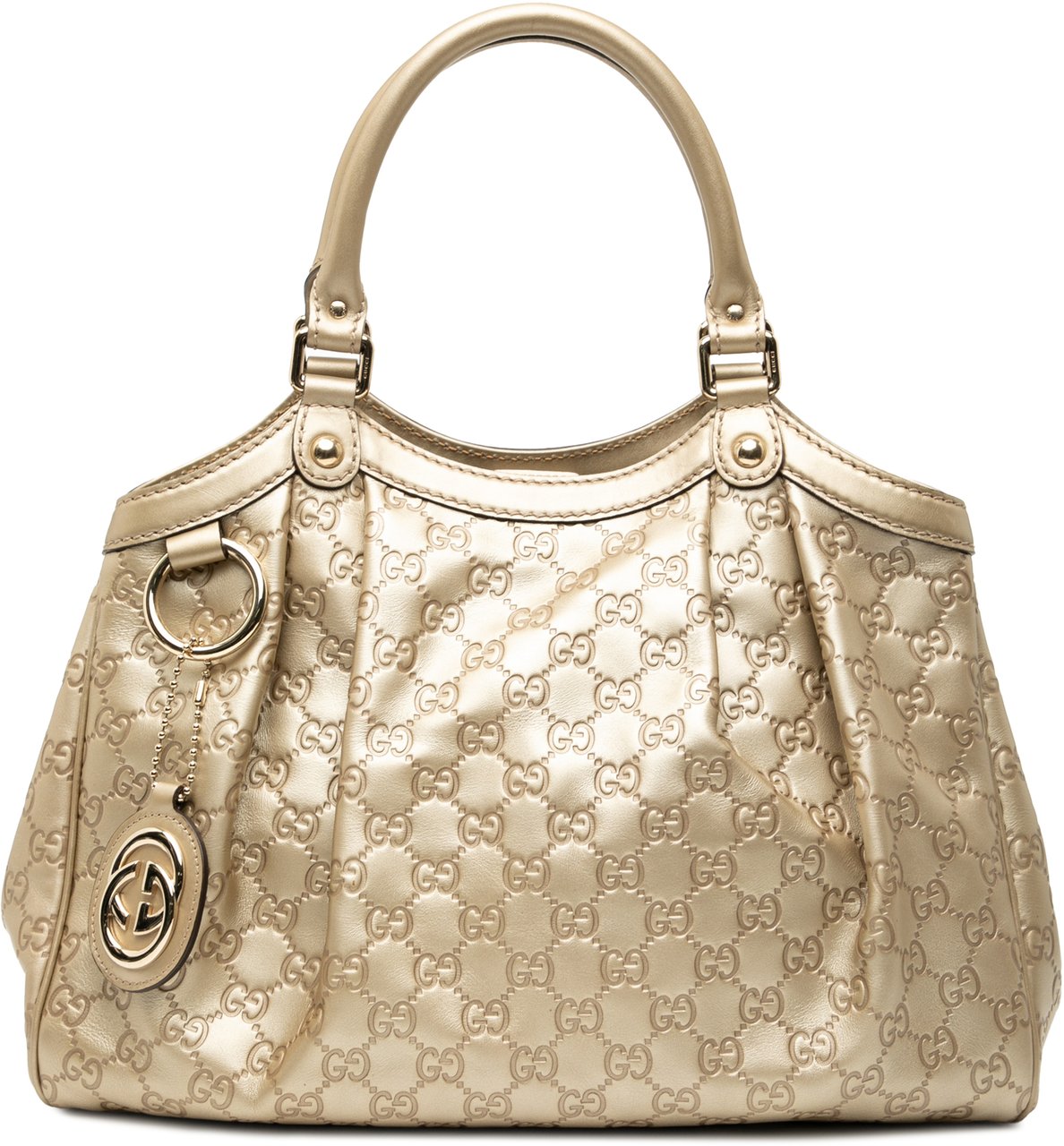 Gucci Medium Guccissima Sukey Tote Goud