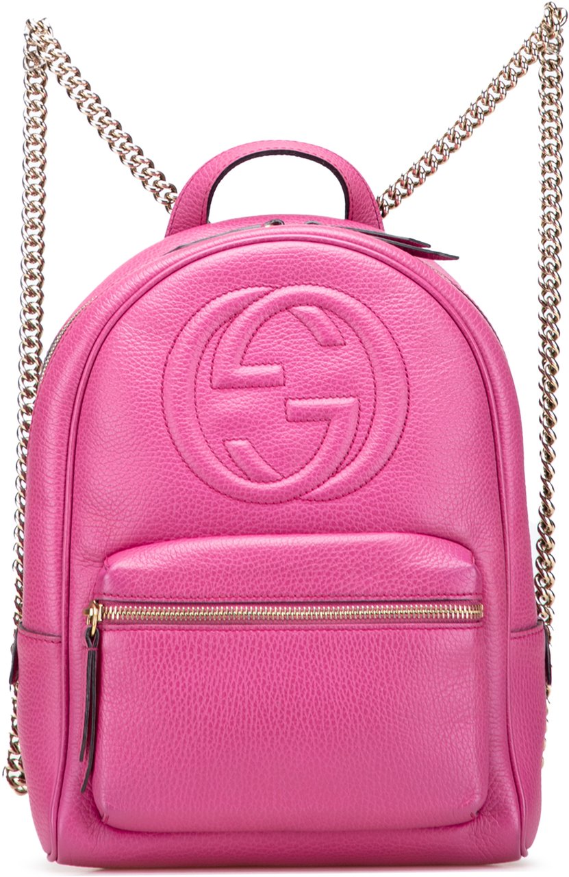 Gucci Leather Soho Backpack Roze