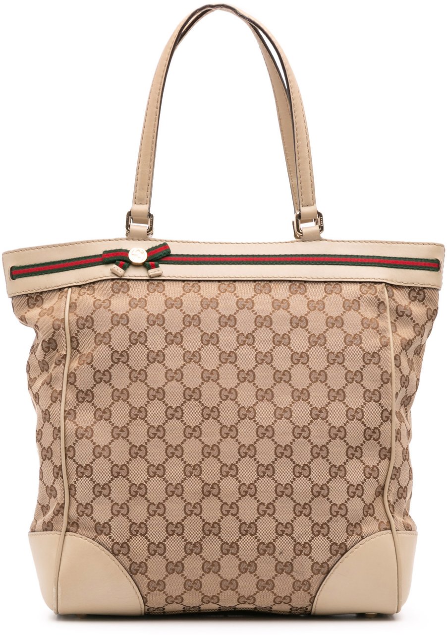 Gucci GG Canvas Mayfair Tote Bruin