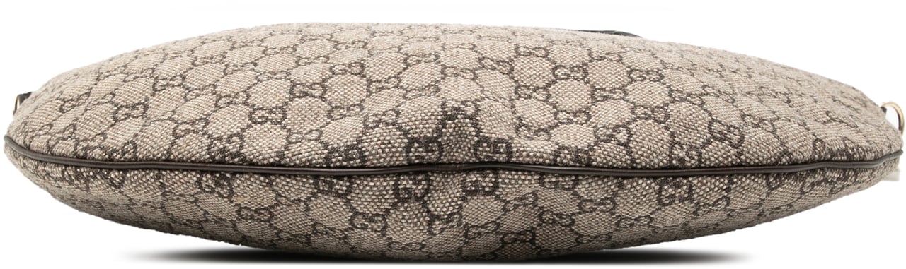 Gucci GG Tweed Half Moon Hobo Grijs