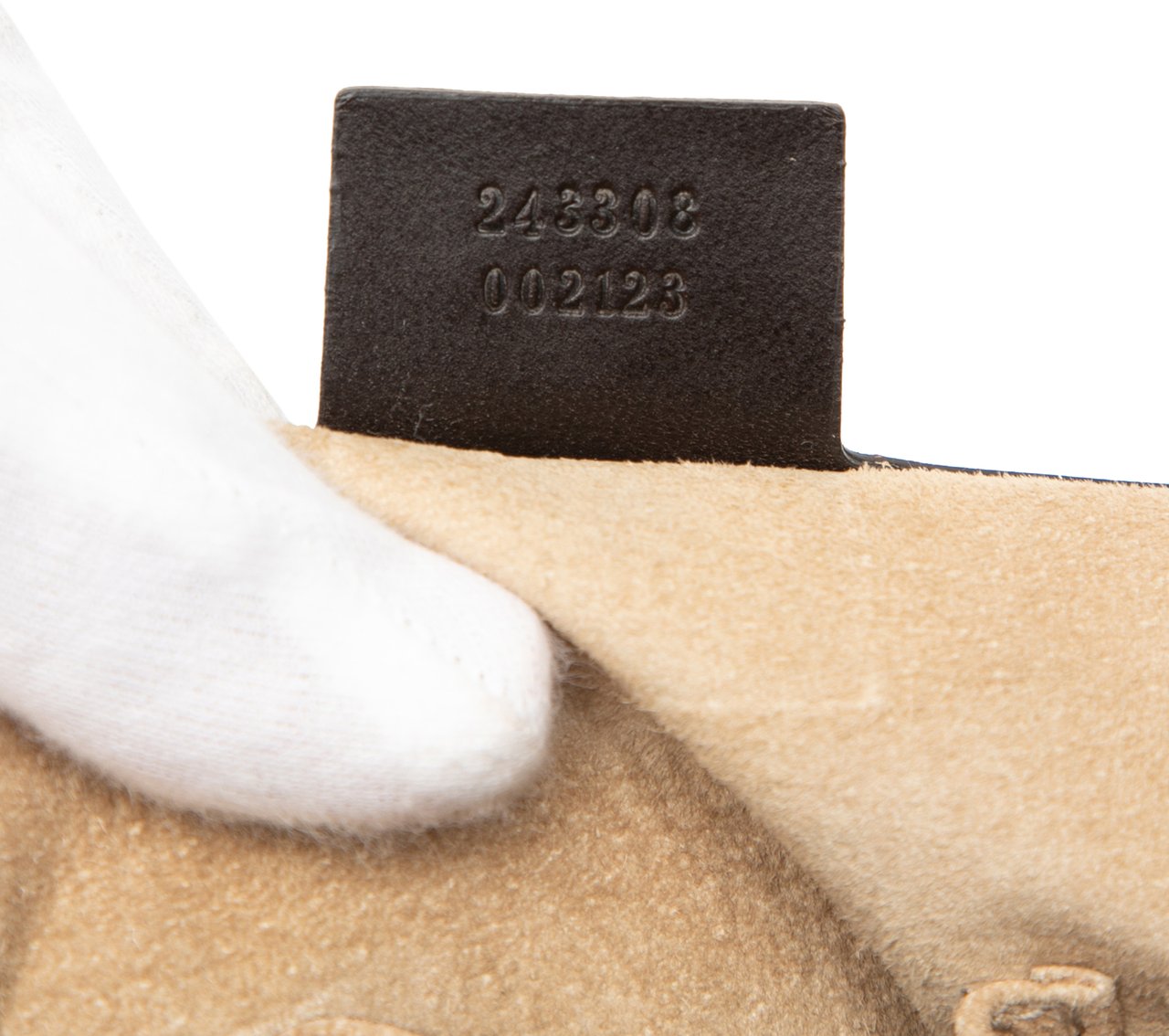 Gucci GG Tweed Half Moon Hobo Grijs