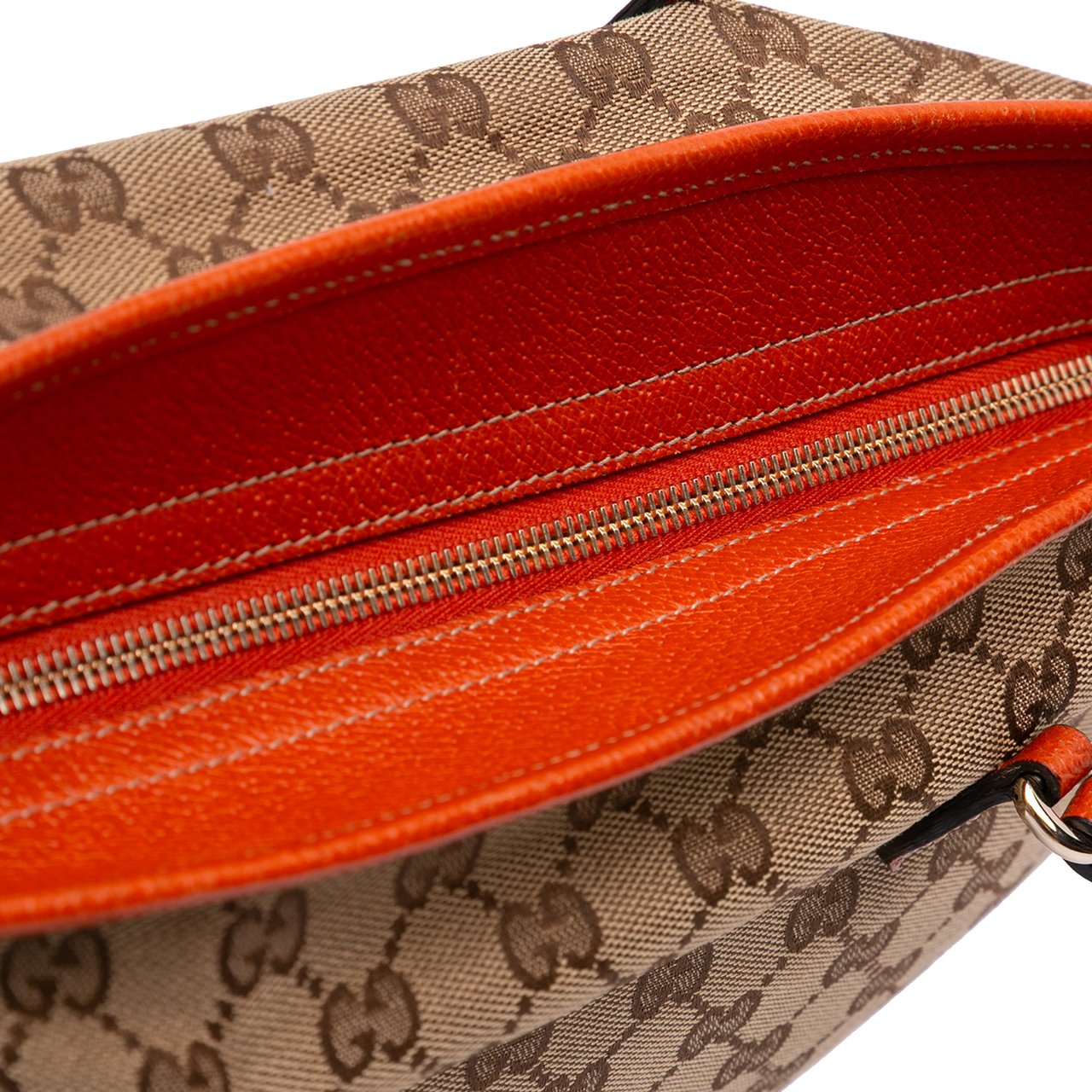 Gucci GG Canvas Bree Tote Bruin