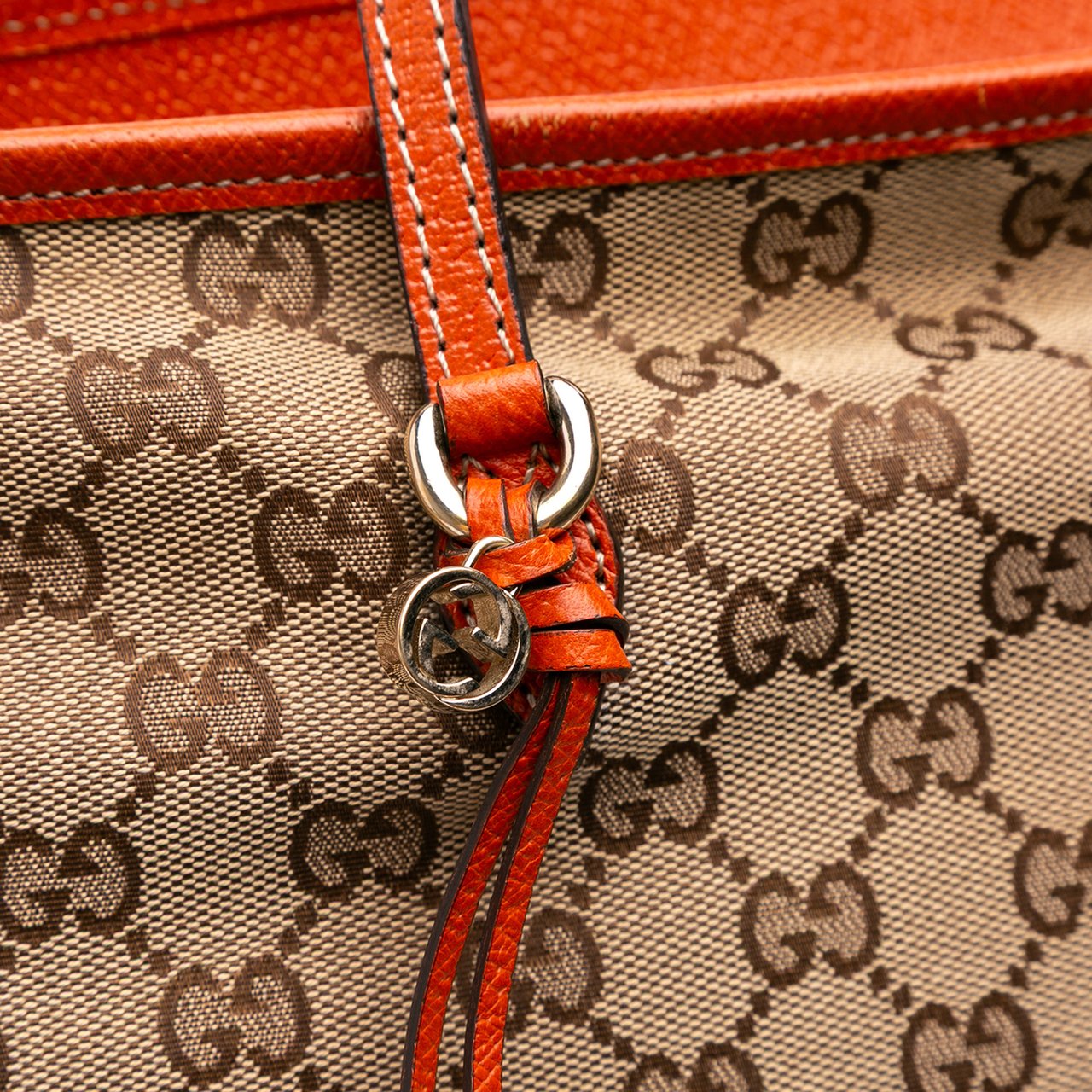 Gucci GG Canvas Bree Tote Bruin
