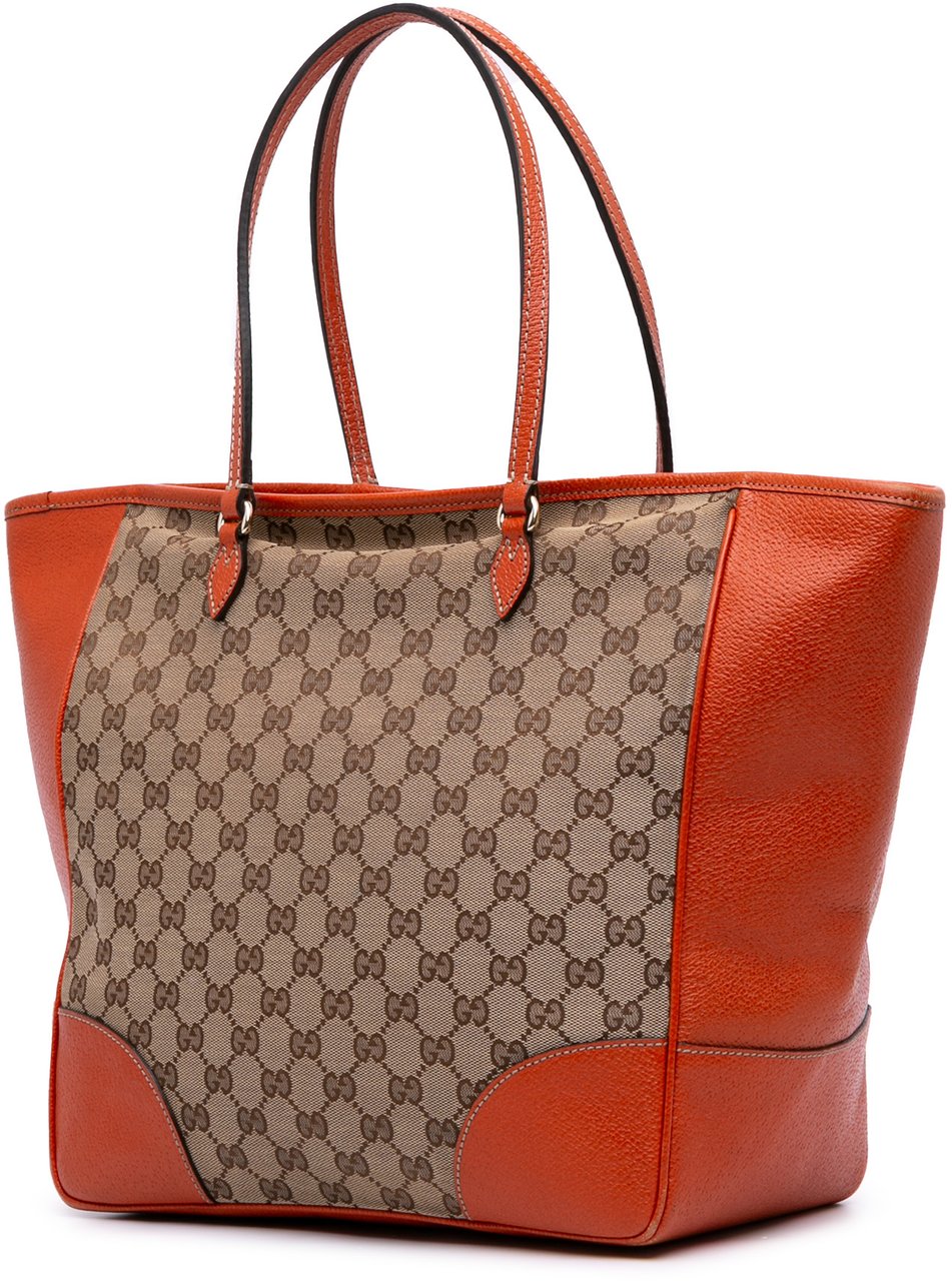 Gucci GG Canvas Bree Tote Bruin