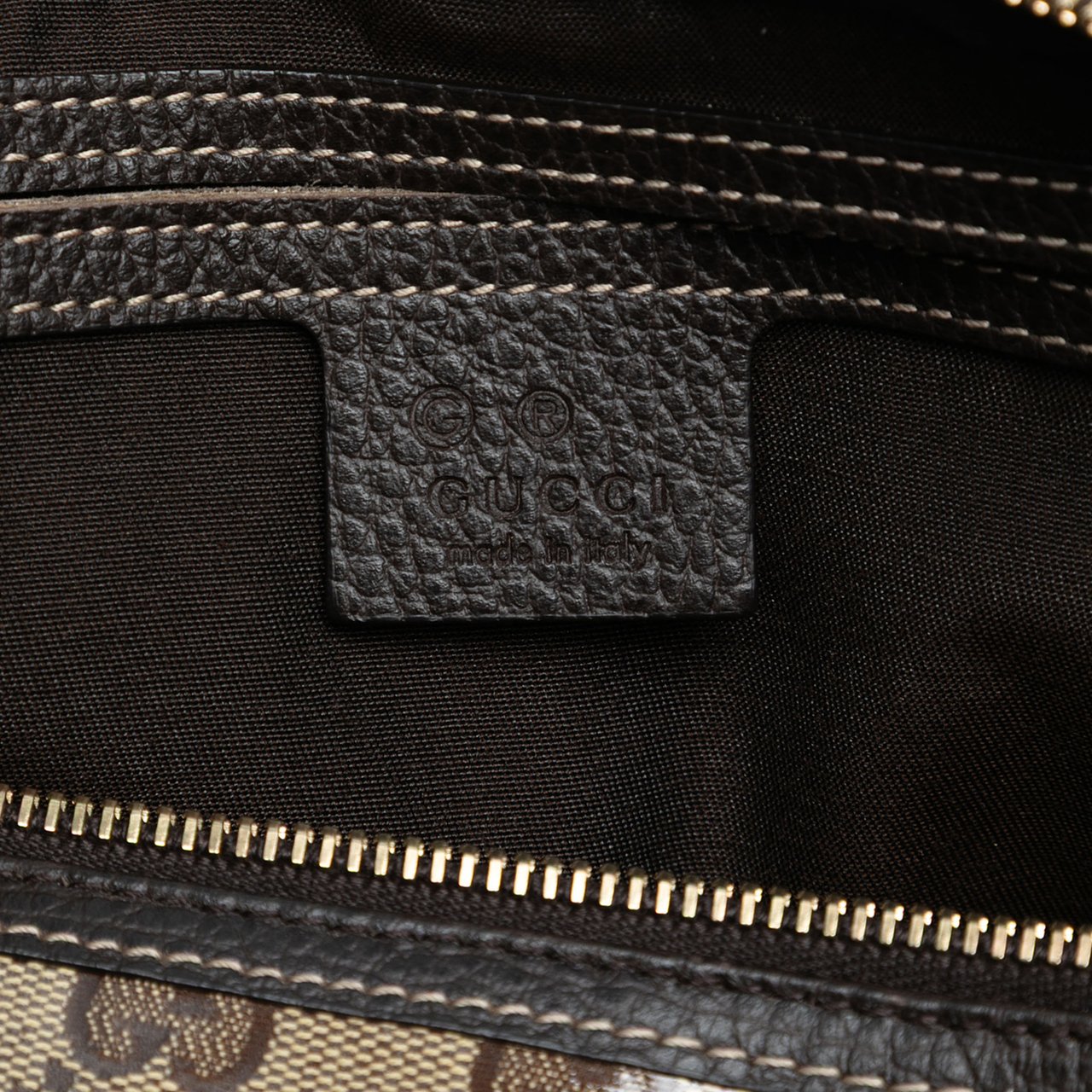 Gucci Medium GG Crystal Joy Boston Bag Bruin