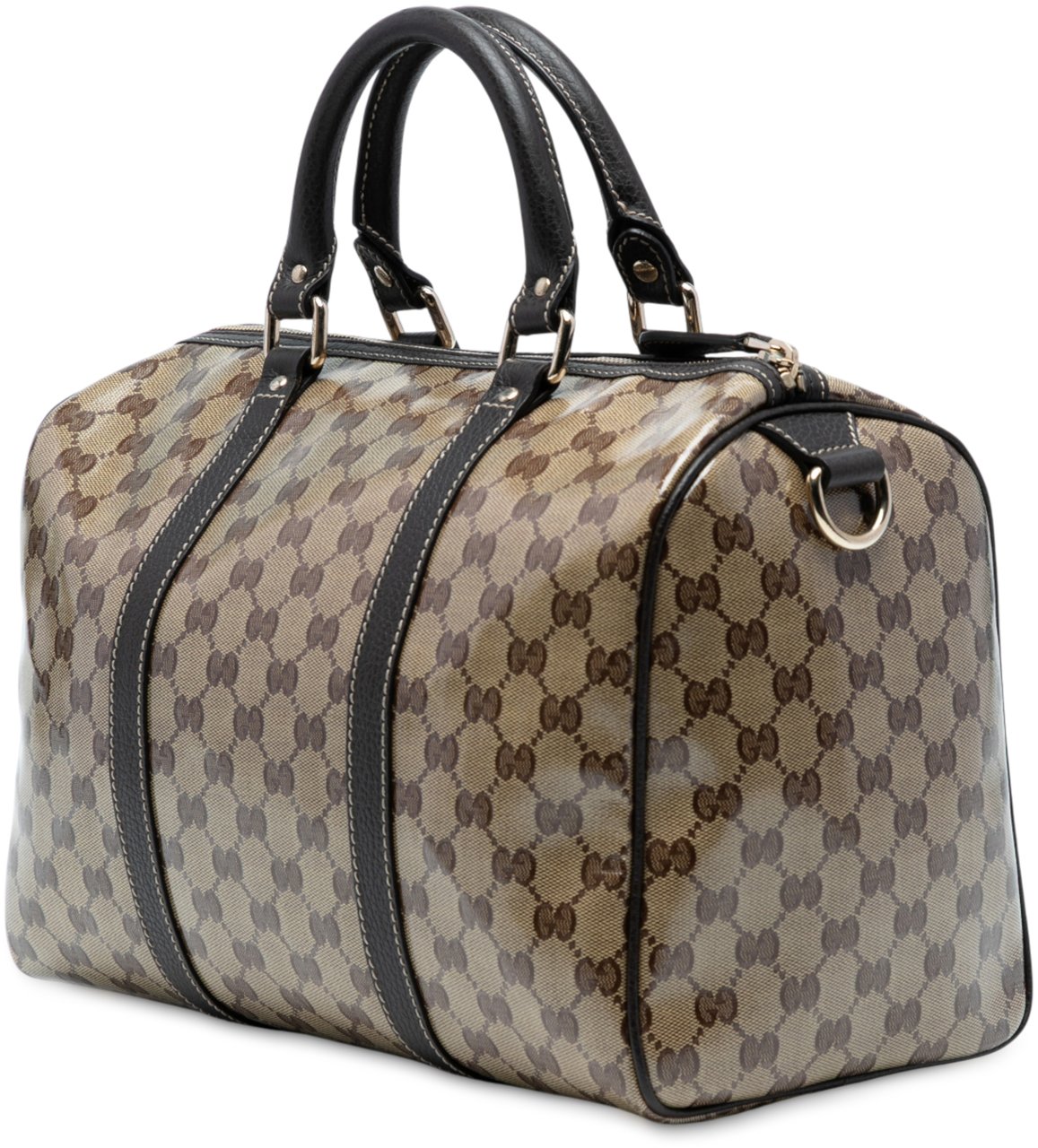 Gucci Medium GG Crystal Joy Boston Bag Bruin