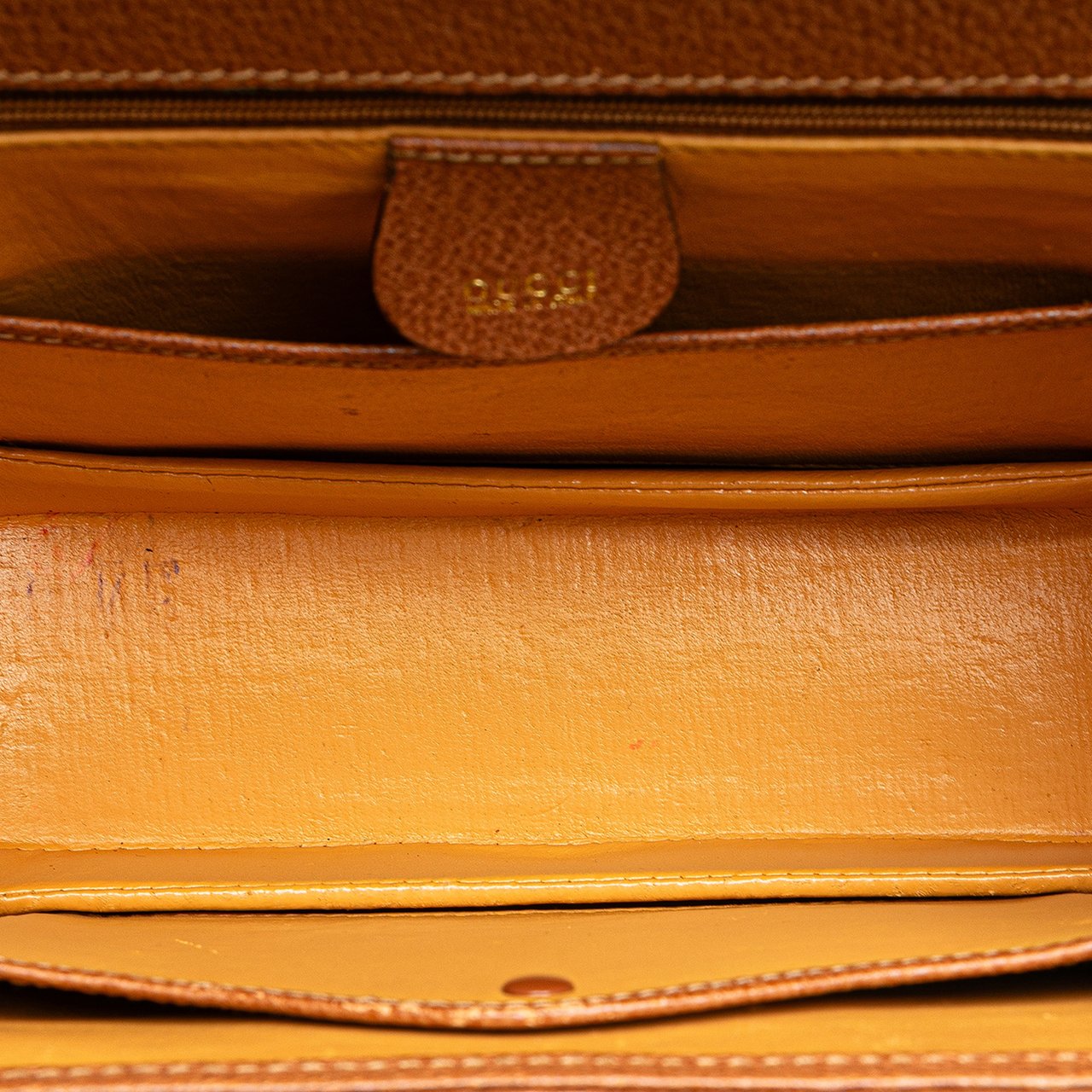 Gucci Grained Calfskin Bamboo Night Bruin