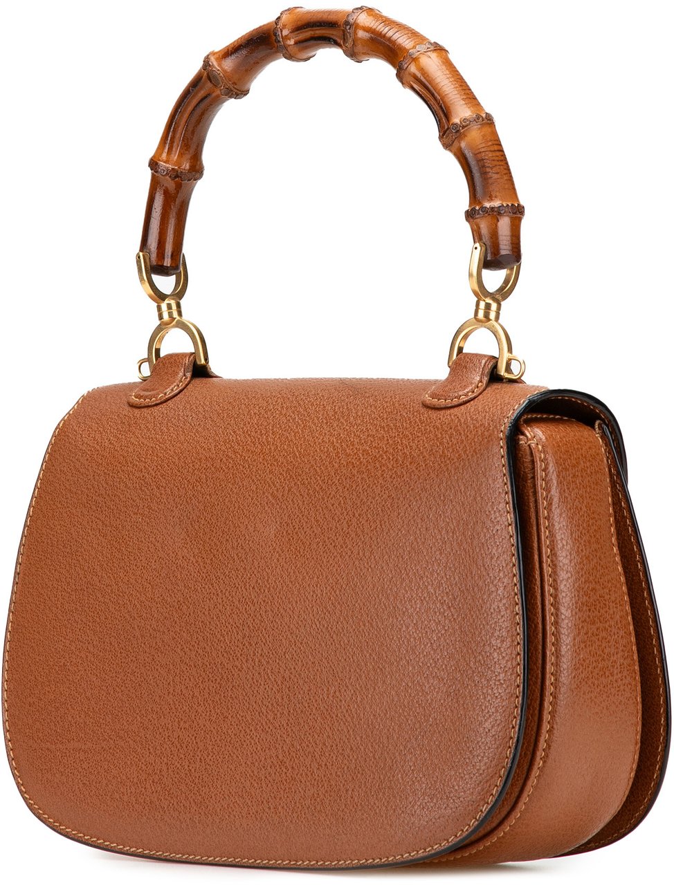 Gucci Grained Calfskin Bamboo Night Bruin