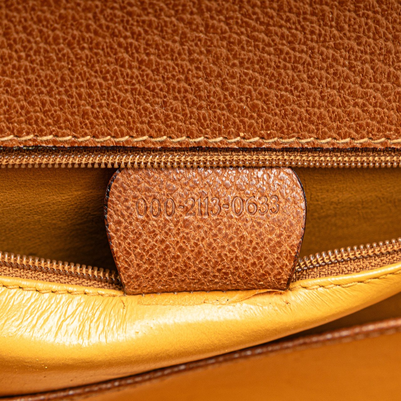 Gucci Grained Calfskin Bamboo Night Bruin