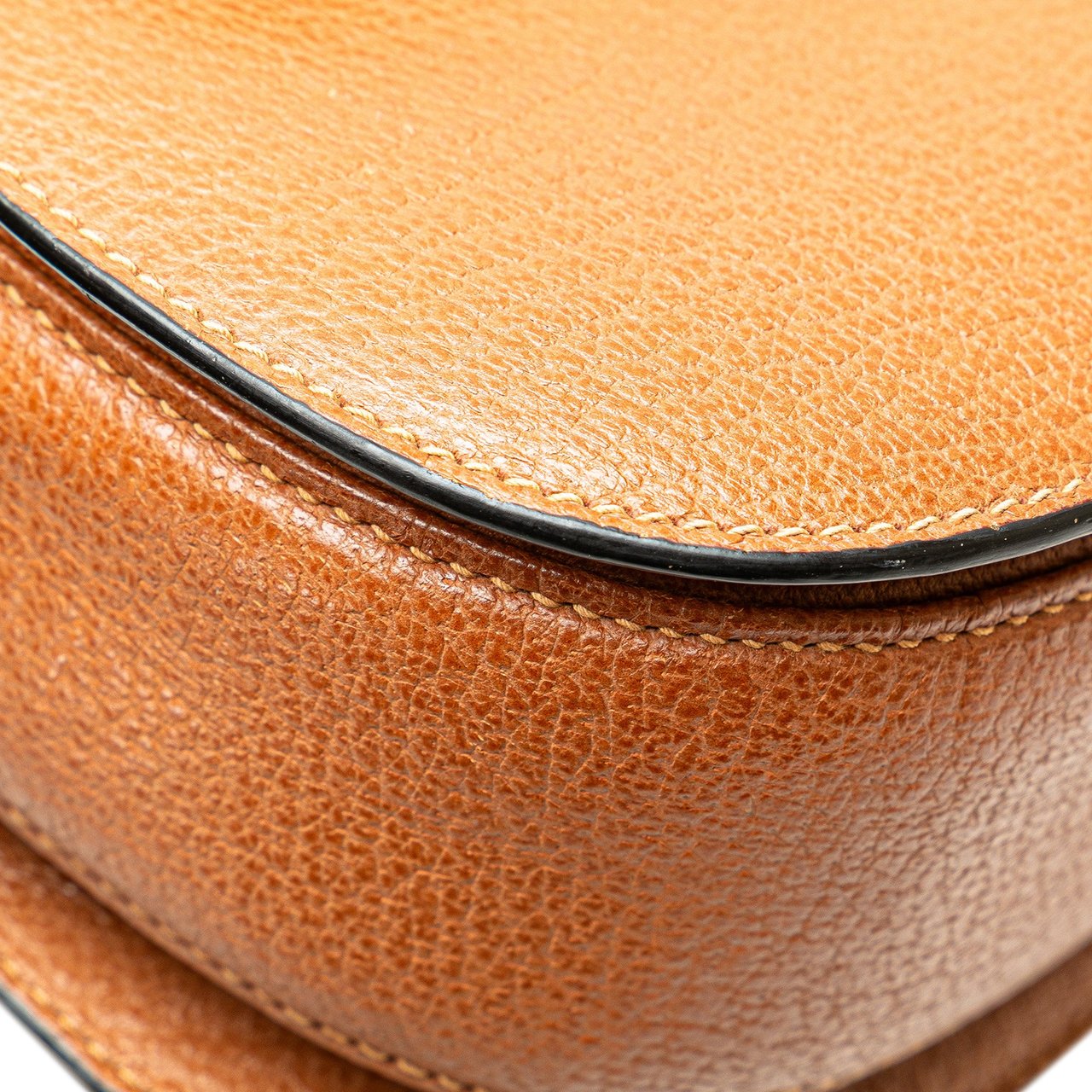 Gucci Grained Calfskin Bamboo Night Bruin