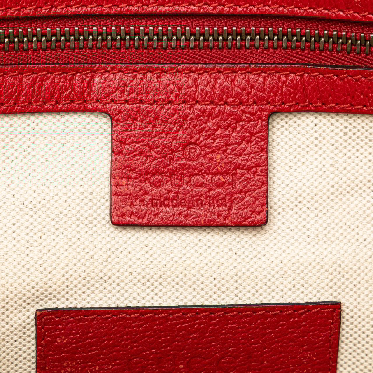 Gucci GG Supreme Bosco Web Satchel Bruin