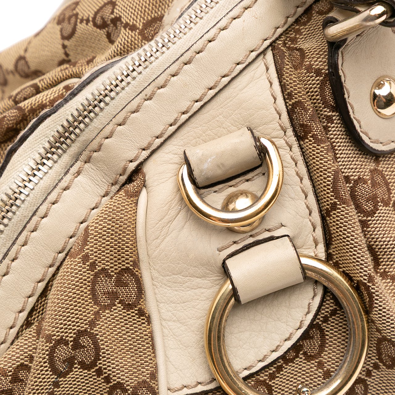 Gucci GG Canvas Sukey Satchel Bruin