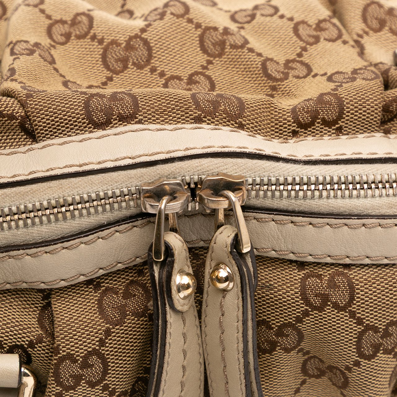 Gucci GG Canvas Sukey Satchel Bruin