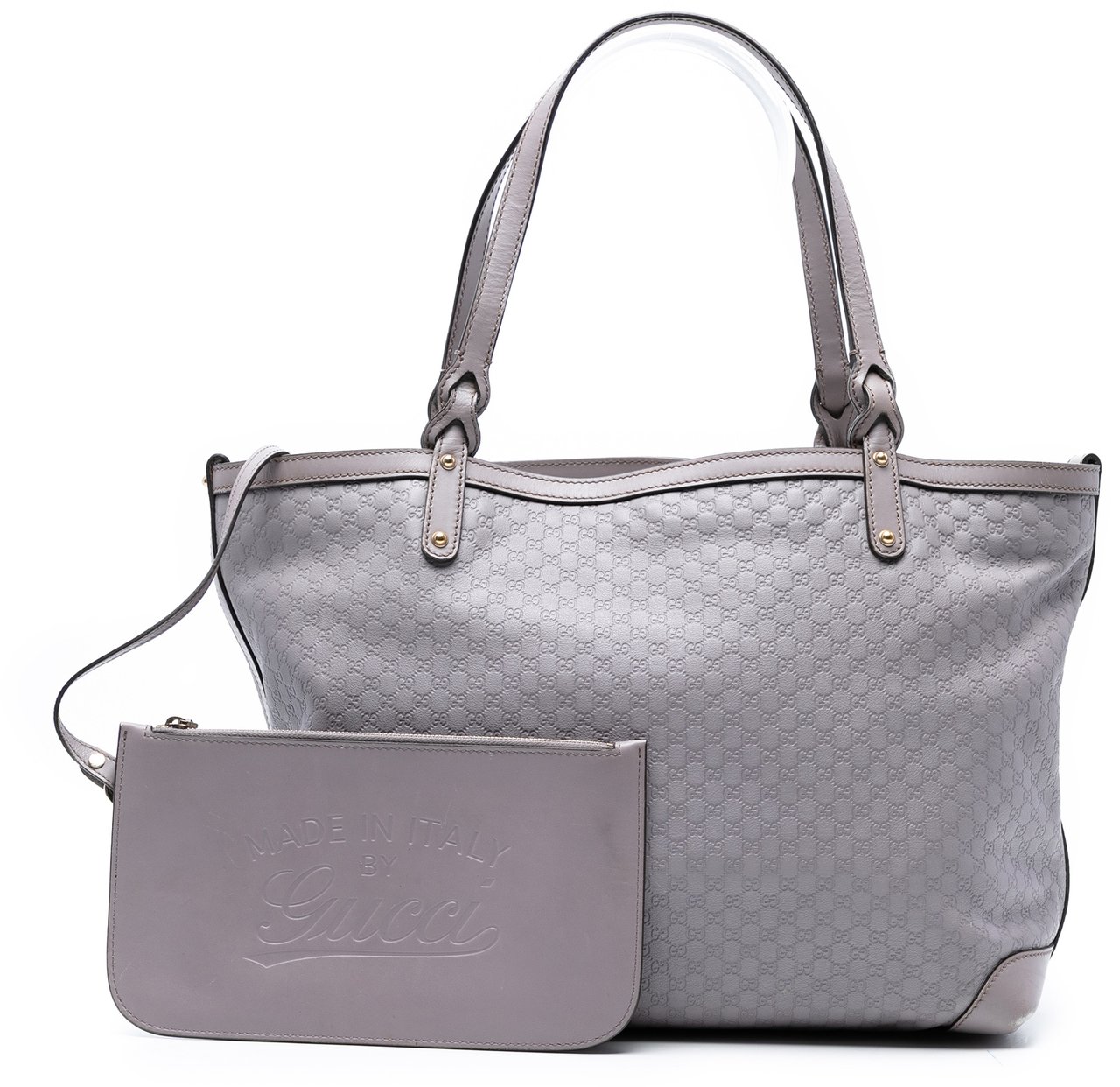 Gucci Medium Microguccissima Craft Tote Paars