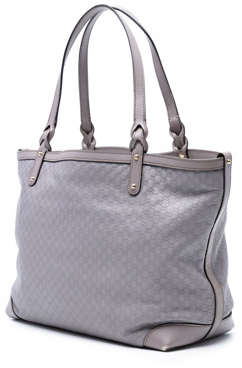 Gucci Medium Microguccissima Craft Tote Paars