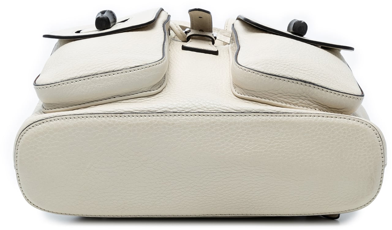 Gucci Leather Bamboo Tassel Backpack Wit