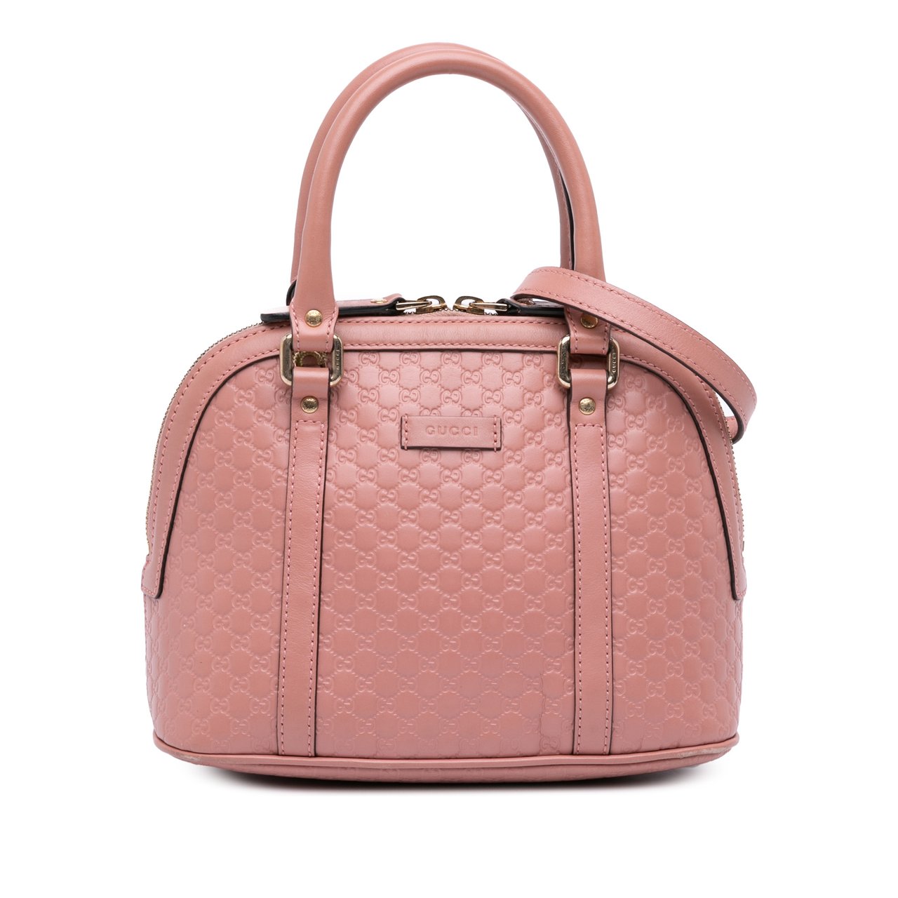 Gucci Mini Microguccissima Dome Satchel Roze