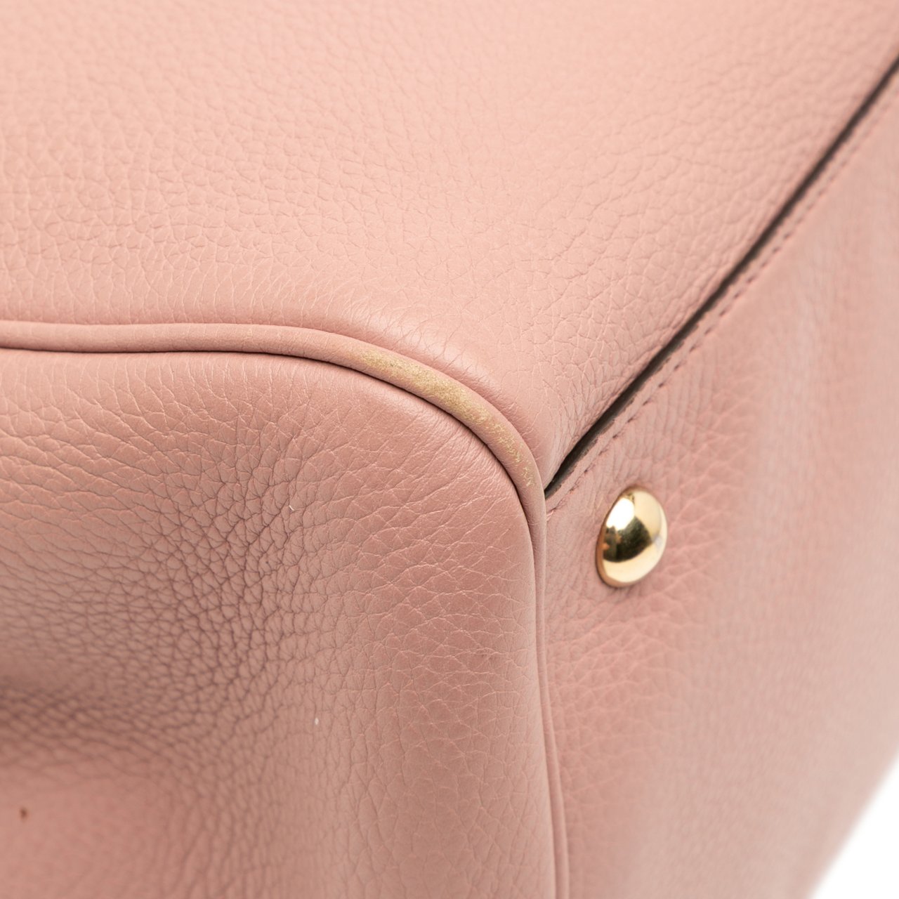 Gucci Medium Calfskin Bamboo Shopper Satchel Roze