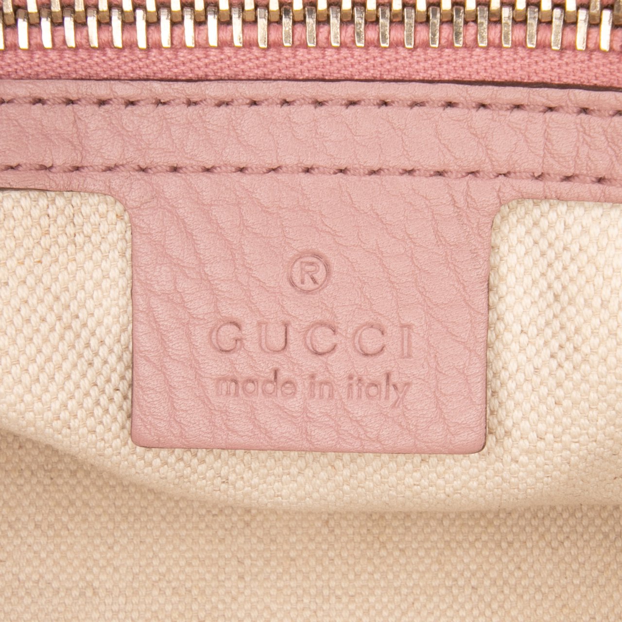Gucci Medium Calfskin Bamboo Shopper Satchel Roze