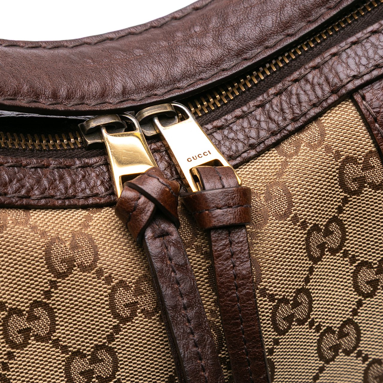 Gucci Medium GG Canvas Running Satchel Bruin